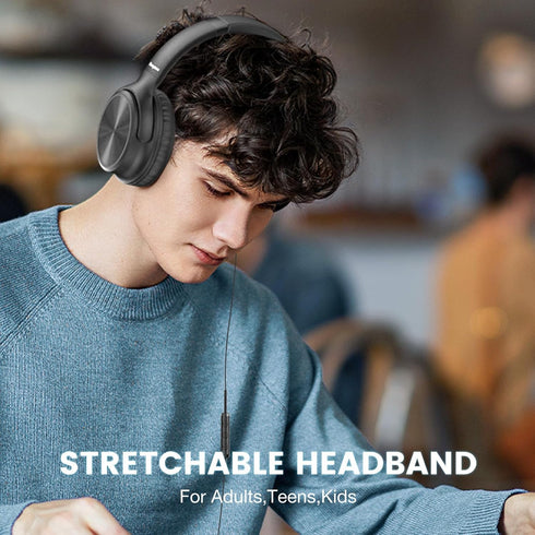 15/16/17, Cowyawn USB C Headphones Wired, Over Ear USB C Wired Headphones with Microphone, Volume Control, HD Stereo