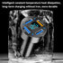 4 Ports USB Car Charger, 66W Super Fast Charging USB QC 3.0 Adapter with LED Voltmeter for Car
