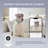 WiFi Security Home Camera, Baby Monitor Wireless IP Camera with Night Vision, Two Way Audio, Supports 5G WiFi, White