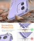 GVIEWIN iPhone 12/12 Pro Case, Clear TPU Shockproof Cover with Screen & Camera Lens Protectors, Floral Pattern 6.1"