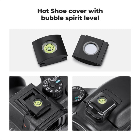 K&F Concept 3pcs Screen Protector for Canon EOS R6 II/R6/R7, Ultra Clear Tempered Glass with Hot Shoe Cover
