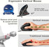 ROCK&ROWN Cable,6 Buttons,6400 Wired Ergonomic Mouse,Vertical Mouse with Nylon-Braided Adjustable DPI,Silent Mouse