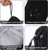 Electronic Organizer Pouch Bag, 3 Compartments Travel Cable Storage Case for Phone Accessories, Black