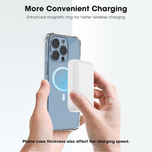 Magnetic Ring for Phone Case 4pack, Universal Magnetic Sticker Support Wireless Charging, Compatible with All Phones