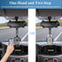 Car Phone Holder for Rearview Mirror, 360 Rotatable and Retractable, Fits 4.0-7.0 Inch Smartphones, Mirror-Black