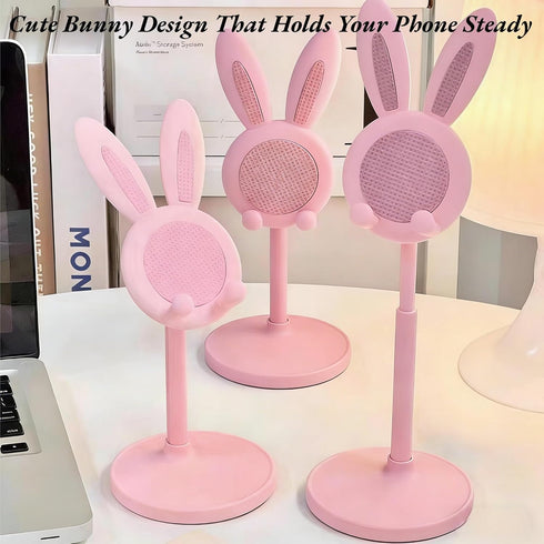 gsplmm 1 Pack 4-10in Cute Phone StandBunny Favor Cell Phone Stand for DeskCute Rabbit Phone Holder Compatible