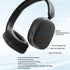 AOGKTON MP3 FM Radio Player Headphones Micro SD Card,Wireless and Wired Lightweight Headphone with Deep Bass and Built