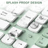 RECCAZR 2.4GHz Wireless Keyboard and Mouse Combo, Full-Sized Wireless Keyboard and Adjustable DPI Mouse, USB Receiver