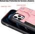 TOOVREN Wallet Case for iPhone 12 Pro Max - Lanyard Case with Leather PU Card Holder, Adjustable Detachable Neck Strap