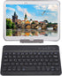 Silent Keyboard, Black Portable Waterproof Wireless Keyboard for Smart Phone Desktop Laptop