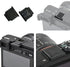 PCTC Z5 Tempered Glass LCD Screen Protector Film (3 packs) Compatible for Nikon Z5 Z 5, 2 Hot Shoe Cap Cover