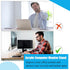 Jetec 2 Pcs Clear Acrylic Monitor Stand, Desktop Video Riser for Laptop, TV, Computer Screen, Teacher's Day Supplies