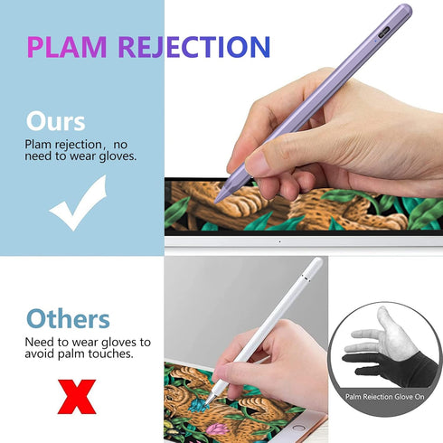 Stylus Pen for iPad 2018-2023, Active Pencil with Palm Rejection for iPad Pro 11/12.9, Air 5th/4th/3rd, Mini 6th/5th