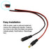 MILAPEAK 18AWG 43x2pcs Copper Strands 20 Pairs DC Power Pigtail Cable, 12V 5A Male & Female Barrel Connectors