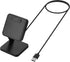 kwmobile Docking Station - Charging Charger Cable with Stand for Samsung Galaxy Fit 3 / Huawei Watch Fit 3 - Black