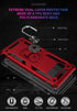 Military Grade Shockproof Case for Samsung Galaxy Note 8, 360 Metal Rotating Ring Kickstand Holder, Built-in Magnetic