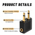 4 Pack Airplane Headphone Adapter - 3.5mm Male to Female Gold Plated for In-Flight Entertainment