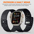 Compatible with Apple Watch Ultra 2/Ultra Band, 49mm/45mm/44mm/42mm, Magnetic Silicone Rugged Sport Watchband