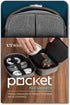 UT Wire Pocket for Gadgets Trifold Travel Case Organizer Pouch Padded for