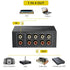 PROZOR RCA Switch 4 Way Bi-Directional RCA Splitter, Volume Control, No Power Supply Needed