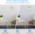 HOLACA Outlet Wall Mount for Ring Smart Lighting Bridge, Easily Be Moved, Saving Space, No Messy Wires and Screws