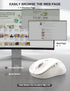 Trueque 2.4GHz 3 6 M01 Wireless Mouse for Laptop, Ergonomic Computer Mouse with Back & Forward Buttons, Adjustable DPI