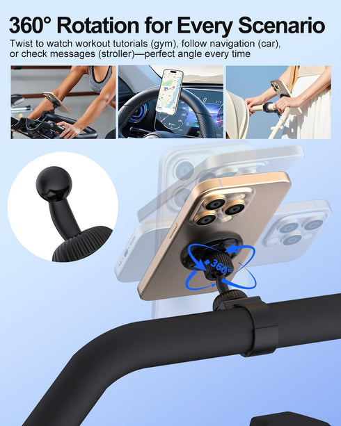 Vitog 20X N52 Gym Magnetic Phone Holder for MagSafe, Magnets, Strong Magnets Stable and Secure Phone Mount