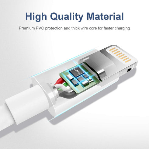 Sundix 6-Pack iPhone Charger, 3FT Lightning Cable for iPhone 14/13/12/11/XS/XR/8/7 and more.