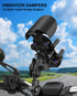 iMESTOU Anti-Vibration Motorcycle Phone Mount, Shock Damping Cellphone Holder with 720° Rotatable 1" Ball Base