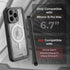MOTIVE Waterproof Case for iPhone 15 Pro Max, Built-in Screen Protector, Compatible with MagSafe, Dustproof,