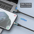 NetDot Magnetic Charging Cable 3in1 Gen12 (5ft/3 Pack Black) 18W Fast Charging Magnetic Phone Charger for USB-C, Micro