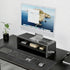 2-Tier 15.7 Inch Wooden Monitor Stand Riser, Desk Shelf with Storage Organizer, Ergonomic Computer Stand, Storage