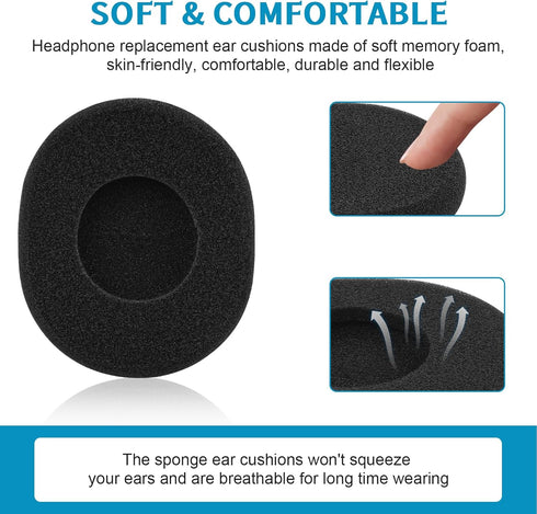 H800 Ear Pads, Replacement Ear Cushions for Logitech H800, Foam Ear Pads for Headphones