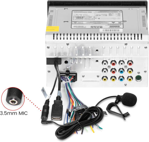 weishan 3.5mm Car Microphone - 16ft External Assembly Mic Replacement for Boss JVC Sony Pioneer Vehicle Head Unit