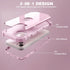 IDweel Glitter Pink iPhone 15 Plus Case: Luxury 3-in-1 Shockproof Hybrid with Screen Protector & Slim Fit Heavy Duty