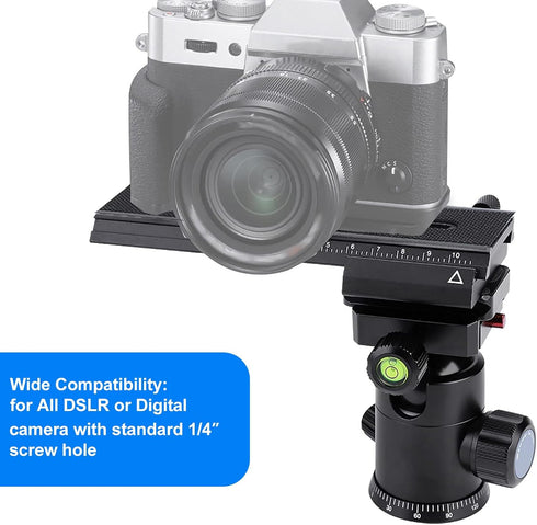 L-LINK 16cm/6.3in 2 1/4" Way Macro Focusing Rail Slider, Quick Screw Release Mount Camera Flash Support Plate, Focusing