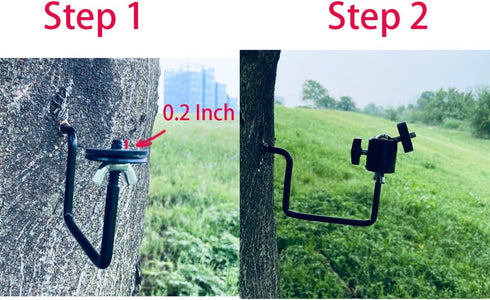 Trail Camera Mount, Game Camera Mounts Screw in Tree, 4 Pieces (Upgrade), Brown