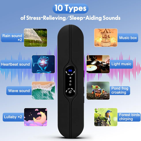 Innonew 10 Pillow Speakers for Sleeping, Mini Portable Bluetooth Bone Conduction Under Pillow Sleep Speaker with Stereo