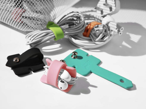 Headset Set 3 Cord Organizer Earbuds Holder Earphone Wrap Earphones Organizer Headphone Earphone Wrap Winder Cord