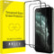 JETech 3-Pack Full Coverage Screen Protector for iPhone 11 Pro Max/XS Max 6.5", Black Edge, 9H Tempered Glass, HD Clear