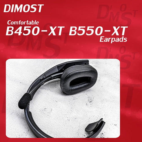 Ear Pads for B450-XT B550-XT Headset, Compatible with Microphone Foam (Protein Leather)