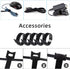 Electronics Organizer Travel Case, Cord Cable Charger Bag, Double Layers Tech Pouch with 5 Cable Ties, Grey