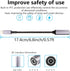 SinLoon PD 100W Laptop Charger Adapter Cable, DC 5.5mm x 2.5mm Female Input to USB Type C Male Power Charging Cable for