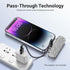 Mini Portable Charger USB C, 4500mAh Bling Cute Battery Pack for iPhone 16 15 /Pro/Pro Max/Plus, Shiny Silver