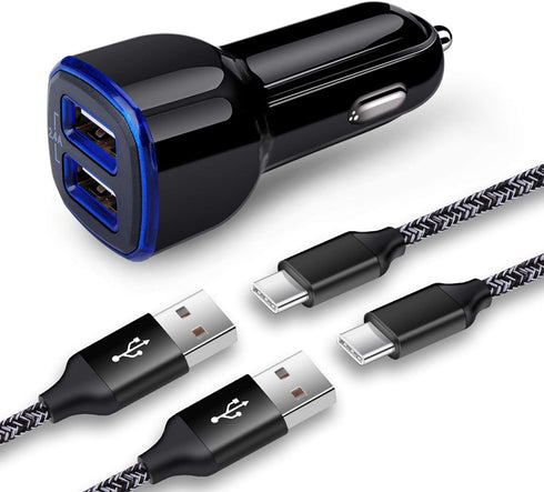 Car Charger Adapter for Samsung Galaxy A15 5G A14 A13 A55 A54 A53 A20 A21 A10E A01 A50 A11 A9 A51 A71 A12 A32 S24 S23