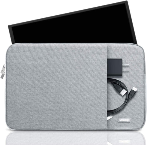 Portable Monitor Case 15.6 Inch,Losong Protective Carrying Sleeve for Most 15.6 in Portable Monitors,Water Resistant Portable Computer Laptop Display Bag with Accessory Pocket,Size-15.3"x9.8" Gray