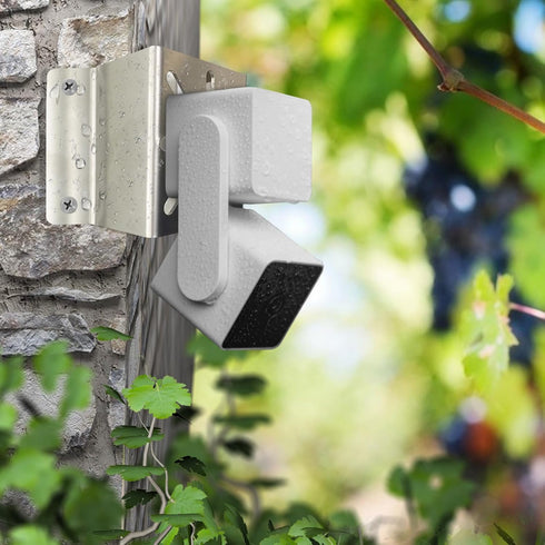 WiTi Small Exterior Outside Corner Wall Mount for WiFi IP Camera, Stainless Steel Holder Mounting Corner Bracket for Security Cameras,Compatible with Wyze Ring Cameras Bullet and Dome