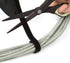Fire Retardant Reusable Cable Ties Roll, Heat Resistant Ties, 1/2" Wide, 16 Feet Long - Black