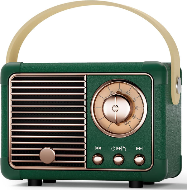 Caulikine Vintage Retro Bluetooth Speaker Old Vintage Decor Birthday Gifts for Men Old