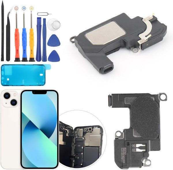 Earpiece Speaker Replacement for iPhone 13 Speaker Sound Receiver Assembly Parts with Tools
